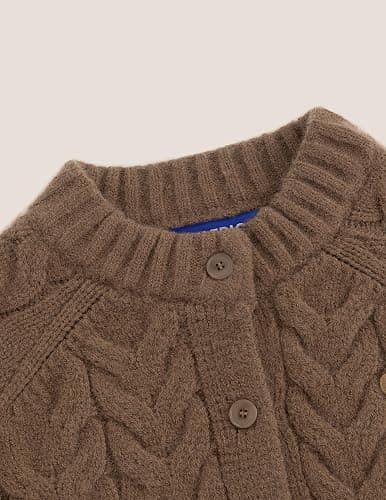 Aelfric Eden Chunky Cardigan Sweaters for Women Oversized Cable Knit Open Front Cardigans Long Sleeve Crewneck Trendy Outfits thumbnail 6