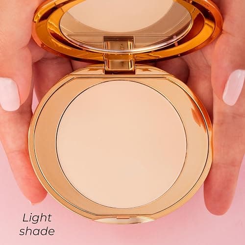 MCoBeauty - Miracle Flawless Pressed Powder - 1 Light Shade - Compact Setting Powder with Rose Flower Extract and Sweet Almond Oil - Helps Finish and Refine the Look of Makeup thumbnail 7