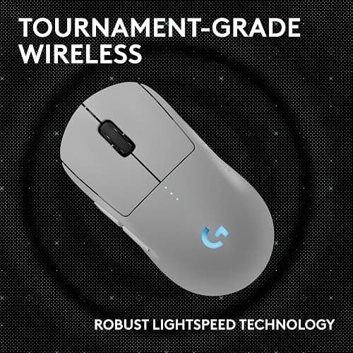 Logitech G PRO 2 Lightspeed Wireless Gaming Mouse, Right- or Left-Handed Mouse with up to 4 Customizable and Switchable Magnetic Side Buttons, 44K DPI Sensor, USB-C Charging, for PC/Mac - White thumbnail 5