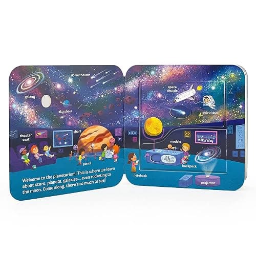 Peek-a-Flap Space Children's Lift-a-Flap Board Book - Planets, Solar System, Outer Space, Rockets & More thumbnail 7