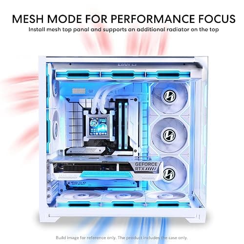 Lian Li O11Vision Compact White-Steel-Tempered Glass ATX Mid Tower Computer Case-Back Connect Support-O11VPW thumbnail 4