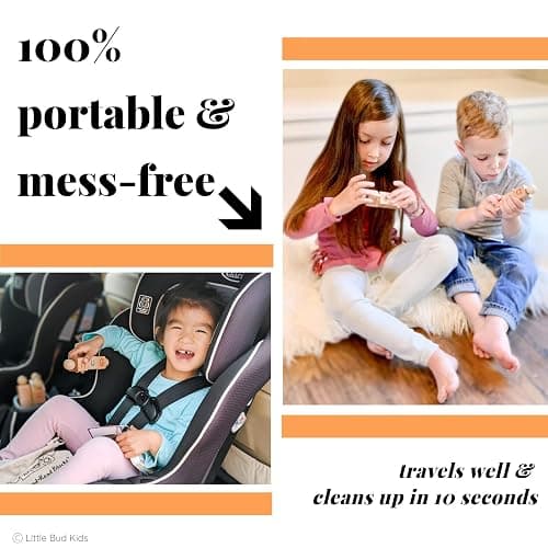 LITTLE BUD KIDS Spin-and-Read Montessori Phonetic Reading Blocks with CVC Phonics Flashcards for Beginner Readers, Montessori Reading Wooden Toys for 3 Years + thumbnail 8