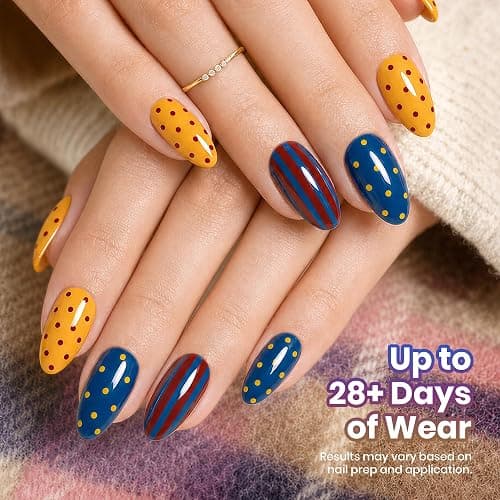 Beetles Fall Gel Polish Set, Fall Passage Collection, 25 Autumn Colors | Burgundy Brown Orange Dark Gel Polish, Base Glossy Matte Top Coat UV LED Soak Off Gifts for Women thumbnail 4