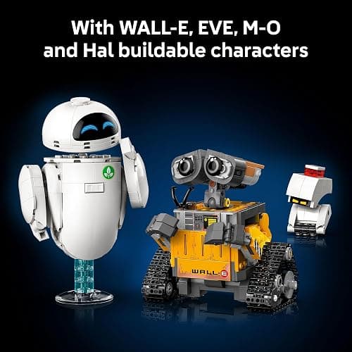 LEGO Disney & Pixar Wall-E & EVE Building Set for Adults, Ages 18+ - Home Office, Book Shelf, or Room Decor for Disney Fans - Gift Ideas for Men & Women - 43279 thumbnail 5