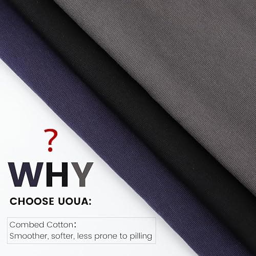 UOUA Men's Graphic Tees Oversized Short Sleeve T-Shirt | 100% Cotton, Ribbed Crewneck, Vintage Streetwear, Summer Casual Tops thumbnail 7