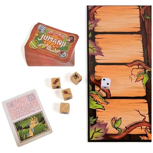 Spin Master Games, Jumanji 30th Anniversary Edition, The Classic Thrilling Adventure Family Board Game Based on The Action-Comedy Movie, Updated Jungle Challenges, 2-4 Players, for Ages 6 & Up thumbnail 9