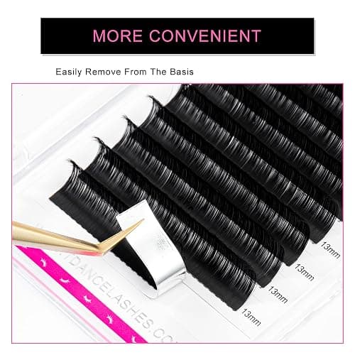 TDANCE Lash Extension Matte Black Eyelash Extension C CC D DD J B L Curl Volume & Classic Lash Extensions 0.03-0.18mm Thickness Professional Salon Use(0.03-D,8-15 mm) thumbnail 3