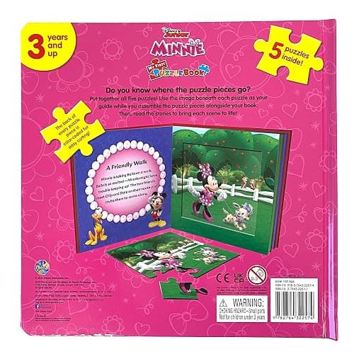 Disney Junior Minnie My First Puzzle Book - Jigsaw Puzzles for kids, 10-page board book, 5 puzzles to enjoy thumbnail 2