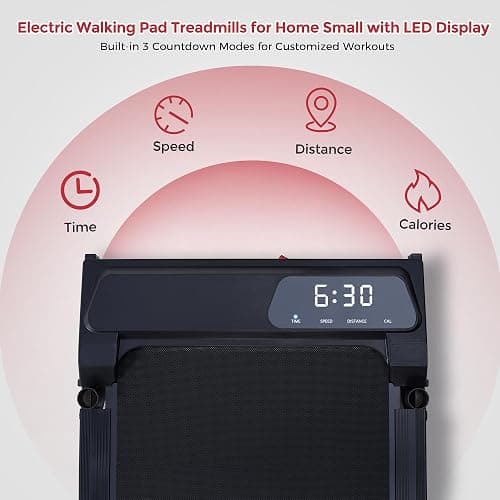 MCRG Walking Pad with Incline, Portable Treadmill with Handle Bar for Home | 2026 Upgrade Electric Walking pad Treadmill for Home Small, Mini Under Desk Treadmills for Exercising, 0.6-7.6MPH, 350LBS thumbnail 4