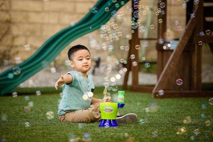 Gazillion Tornado Bubble Machine - Kids Bubble Blower - Blows 4500 Bubbles per Minute - Ideal for Outdoor Fun & Parties - Includes 4 oz. Gazillion Bubble Non-Toxic Solution - Green thumbnail 3