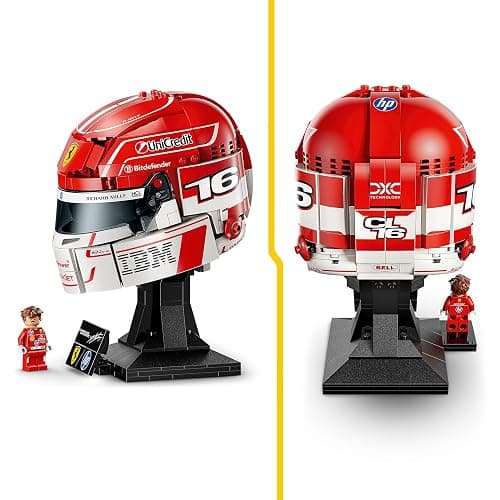 LEGO Editions Scuderia Ferrari HP Casque de Charles Leclerc - Produit F1 - Maquette avec Minifigurine Collector - Décoration Intérieure - Cadeau pour Garçon dès 14 ans et Adulte Fan d'Automobile 43014 thumbnail 4