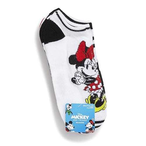 Disney Women's Mickey Mouse 5 Pack No Show Socks thumbnail 4
