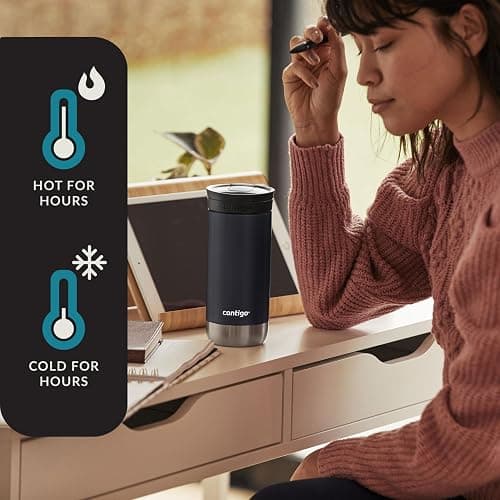 Contigo Huron 2.0 Stainless Steel Travel Mug with Leak-Proof SnapSeal Lid, Vacuum-Insulated Tumbler for Coffee and Tea thumbnail 3