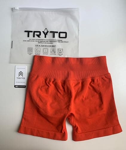 TRYTO Impulse Collection Compression Impact Shorts Women Hidden Scrunch Workout Seamless Squat Proof Short thumbnail 2
