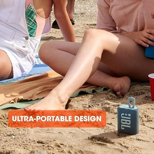 JBL Go 3 - for Portable Use - Speaker with Bluetooth - Built in Battery Waterproof and Dustproof - Includes Cleaning Cloth (Teal) thumbnail 5