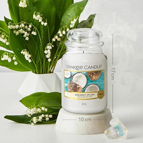 Yankee Candle bougie jarre parfumée | grande taille | Eau de Noix de Coco | jusqu’à 150 heures de combustion |Cadeaux de la fête des mères thumbnail 3