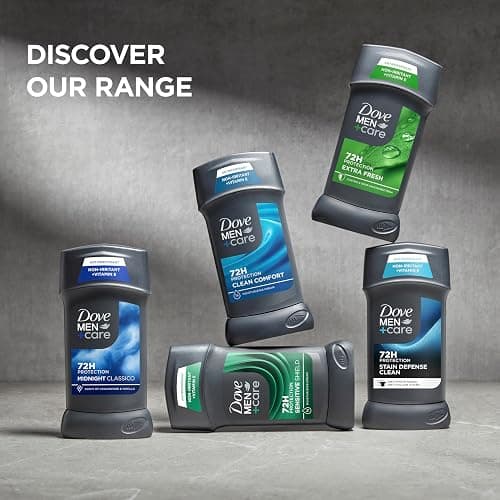 Dove Men+Care Antiperspirant Deodorant Stick 4 Count Clean Comfort 72-Hour Sweat & Odor Protection Antiperspirant for Men With 1/4 Moisturizing Cream 2.7 oz thumbnail 2