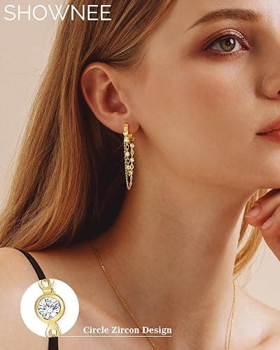 Dangle Earrings (Gold) thumbnail 2