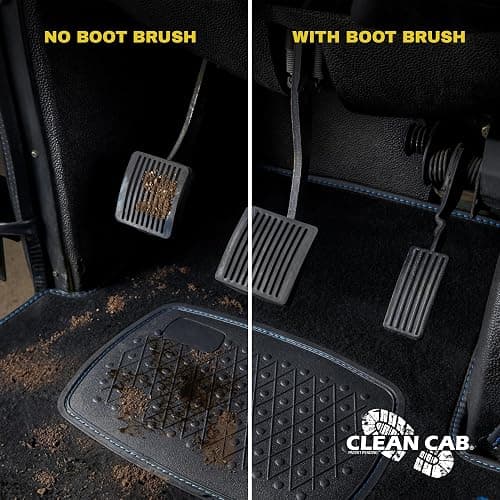 Clean Cab Universal Fit Truck Step Mounted Brush - Heavy Duty Boot Brush for Trucks, RVs, SUVs, and Semis - Easy Velcro Mounting - Perfect for Camping, Jobsite, and Home - Durable and Reliable thumbnail 7