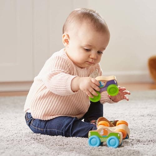Melissa & Doug First Play Wooden Animal Stacking Cars (3 pcs) thumbnail 2