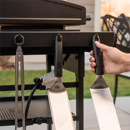 Blackstone 2287 Original 28” Omnivore Griddle with X-Braced Hood, Powder Coated Steel, Black thumbnail 6