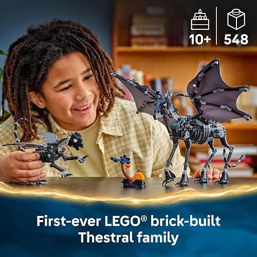 LEGO Harry Potter Thestral Family Building Toy - Pretend Play for Kids, Boys and Girls, Ages 10+ - Collectible Harry Potter Poseable Action Figures - Gift Idea for Christmas - 76458 thumbnail 2