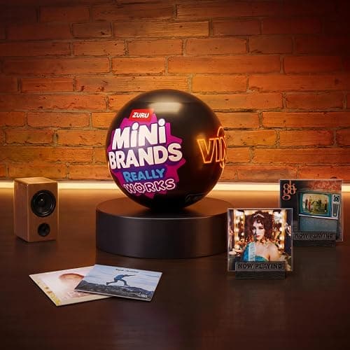 Mini Brands Mini Vinyls Capsule Series 1 by ZURU – Novelty Toy Capsule with 4 Vinyl Records and 1 Accessory, Compatible with Record Player for Teen and Adult Collectors thumbnail 5