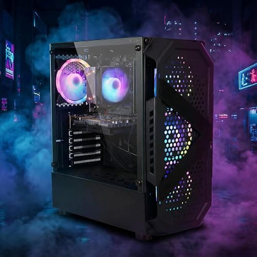 STGAubron Gaming PC Desktop Computer, Intel Core i7-6700 up to 4.0G, GeForce RTX 3060 12G, 32GB DDR4, 1TB SSD, WiFi 6, BT 5.0, RGB Fan x4, Windows 11 Home thumbnail 5