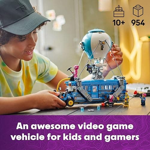 LEGO Fortnite Battle Bus Building Toy - Collectible Fortnite Toy for Kids, Boys & Girls, Ages 10+ - Pretend Play Set with 9 Minifigures from Video Game - Gift for Birthdays - 77073 thumbnail 2