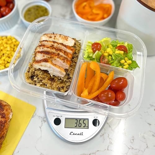 Escali Primo Digital Food Scale Multi-Functional Kitchen Scale and Baking Scale for Precise Weight Measuring and Portion Control, 8.5 x 6 x 1.5 inches, Chrome thumbnail 6