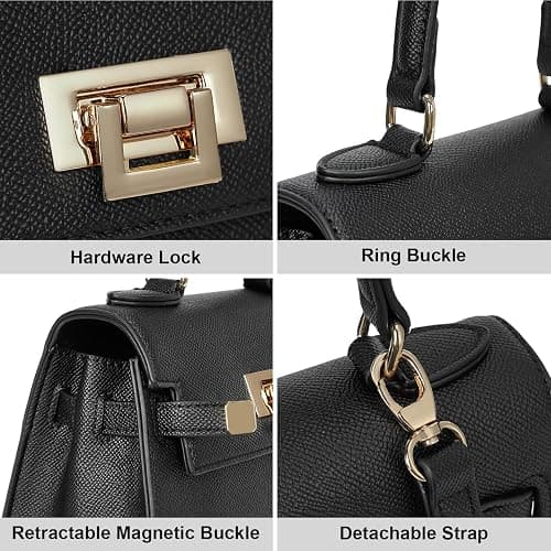 YFGBCX Mini Satchel Bag Top Handle Purse for Women Small Crossbody Bag Handbag Designer Purse with Detachable Strap thumbnail 5