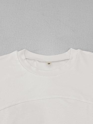 iGENJUN Womens Basic T-Shirts Scoop Neck Short Sleeve Crop Tops Cute Summer Tops Slim Fit Tees Y2k Clothing 2026 thumbnail 4