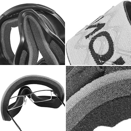 SCHNORR Skibrille mit magnetischer Glaswechselfunktion Full REVO, Anti-Fog, UV400 Skibrille Männer, Ski Brille Frauen, Snowboardbrille, schlechtes Wetter, Schibrille, Skiing Goggles thumbnail 4
