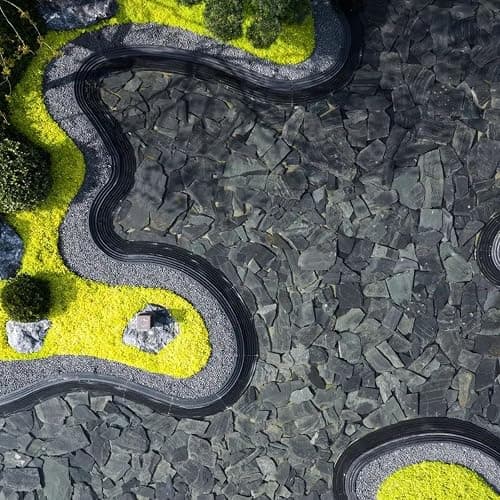 Unocho Natural Slate Stone Reptile Basking Platform Rock 10lb Fish Tank Rocks for Aquascaping Terrarium Decoration&Reptile Habitats Tortoise Enclosures(2-6 inches) thumbnail 6
