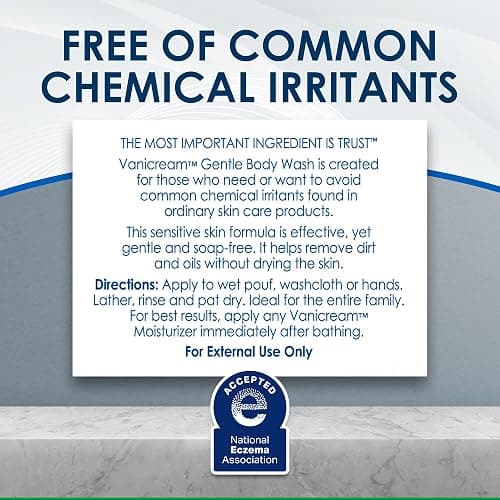 Vanicream Gentle Body Wash -12 fl oz - Formulated Without Common Irritants for Those with Sensitive Skin thumbnail 8
