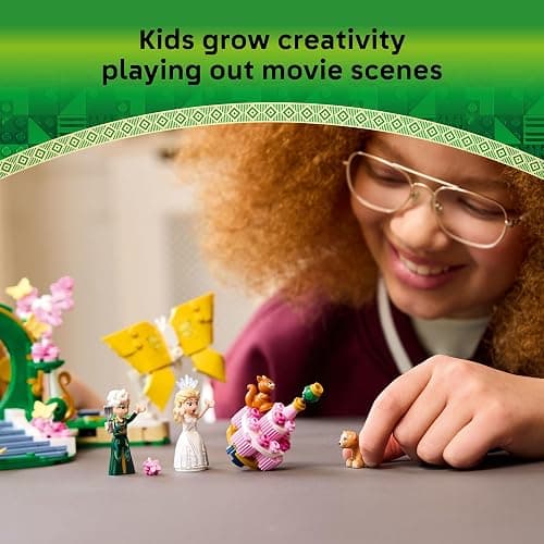 LEGO Wicked Glinda's Wedding Day Building Toy - Pretend Playset with 2 Minidolls, 2 Animal Toy Figures, & 2 Poseable Butterflies - Building Blocks for Kids, Ages 8+ - Gift for Girls & Boys - 75688 thumbnail 4