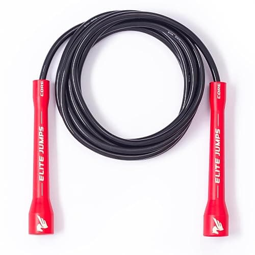 Elite Jumps Core Jump Rope - Indoor/outdoor adjustable jump rope for Training and Fitness - 6mm PVC Skip Rope for Fitness - Unbreakable Handles with Tangle-Free Jumping Rope for Workout - Image 1