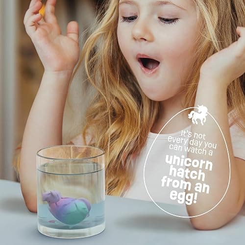 Dan&Darci Unicorn Hatching Surprise Eggs for Kids - 6 Pack - Grows 600% - Unicorn Toys for Girls Age 3-8 - Birthday Gift Ideas and Party Favors for 3+ Year Old Girl - Gifts for Ages 3 4 5 6 7 8 Years thumbnail 5