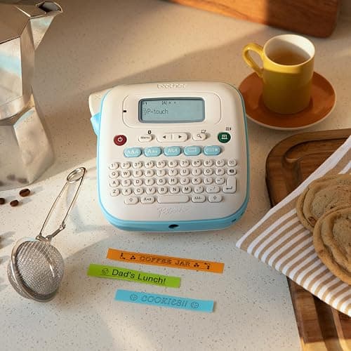 Brother P-Touch PT-N25BT Personal Connected Label Maker, Bluetooth, Design&Print2 app, Portable, Handheld and Prints with P-Touch Btag½â€ (12mm) Wide Color Label Tapes thumbnail 9