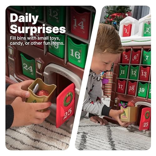 Step2 My First Advent Calendar, Kids Interactive Christmas Toy, Includes 25 Toy Refillable Bins, Hide Surprises for Holiday Excitement, Made of Durable Plastic, for Toddlers 1.5+ Years Old thumbnail 6