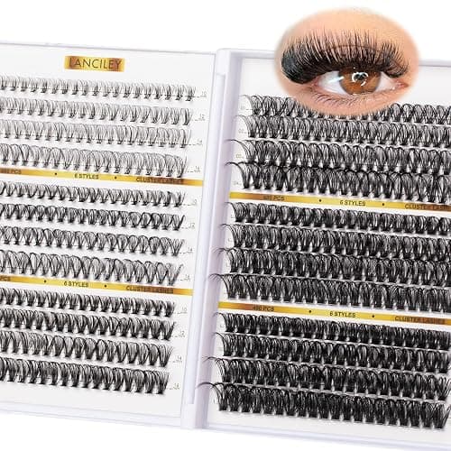 480PCS Lash Clusters 10-20MM 20D+30D+40D+60D+80D+100D Thick Volume Eyelash Extensions Natural Eyelash Clusters Individual Lashes Long Lasting D Curly Lash Extension Thin Band Soft False Lashes-6 - Image 1