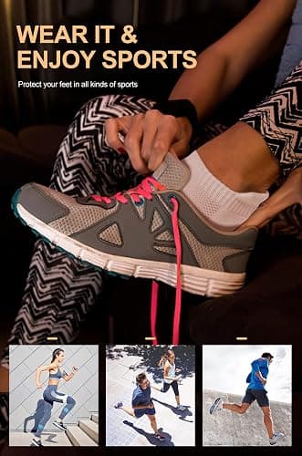CS CELERSPORT 6 Pairs Ankle Athletic Running Socks Low Cut Sports Tab Socks for Men and Women thumbnail 6