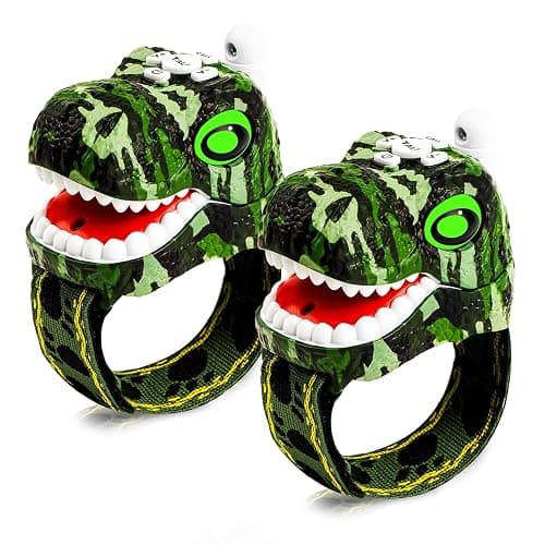 AZYFEI Dinosaur Walkie Talkies for Kids 2 Way Radios Toys for Boys Girls Ages 3-12 Long Range, 3 Channels Outdoor Adventure, Camping, Hiking Gifts Birthday Gifts Christmas Stocking Stuffers - Image 1