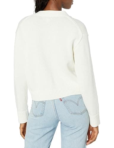 Amazon Essentials Women's Relaxed Fit V-Neck Cropped Cardigan, Ribbed Knit thumbnail 2