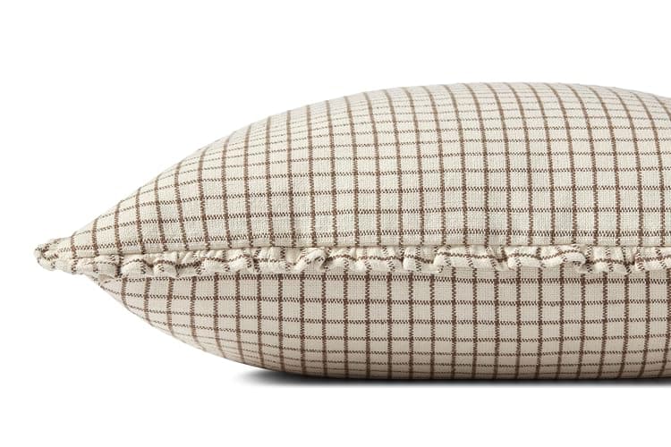 Loloi Chris Loves Julia Dinah Collection PCJ0012 Ivory/Earth 22'' x 22'' Cover w/Down Pillow thumbnail 5