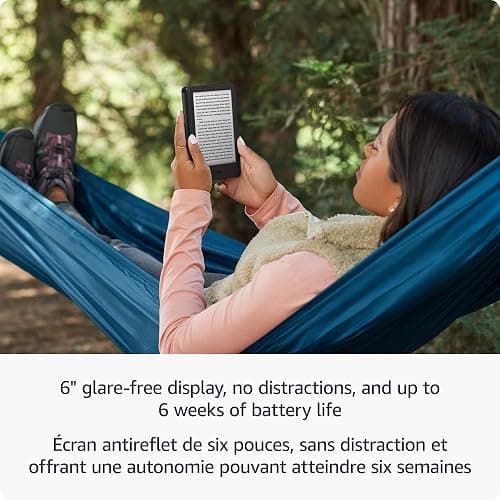 Amazon Kindle 16 GB (newest model) - Lightest and most compact Kindle, now with faster page turns, for an enhanced reading experience - Black thumbnail 4