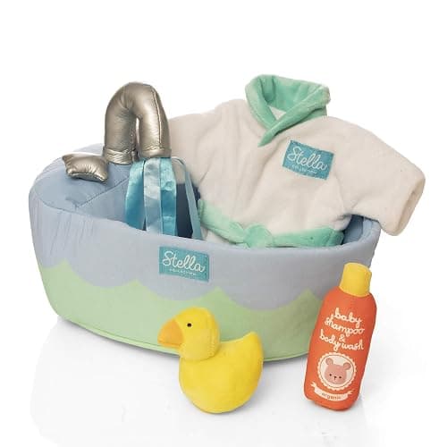 Manhattan Toy Stella Collection Soft Bath Playset with Accessories for 12" and 15" Soft Dolls - Image 1