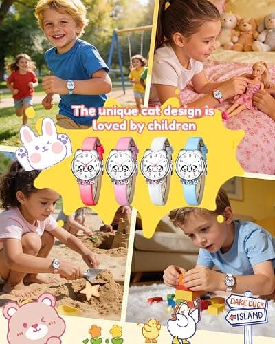 KDM Quartz Watch Gift for Kids: for Classroom Success & Independence - Educational Design with Large Numbers - Perfect First Communion or Year-End Gift 3-12 thumbnail 6