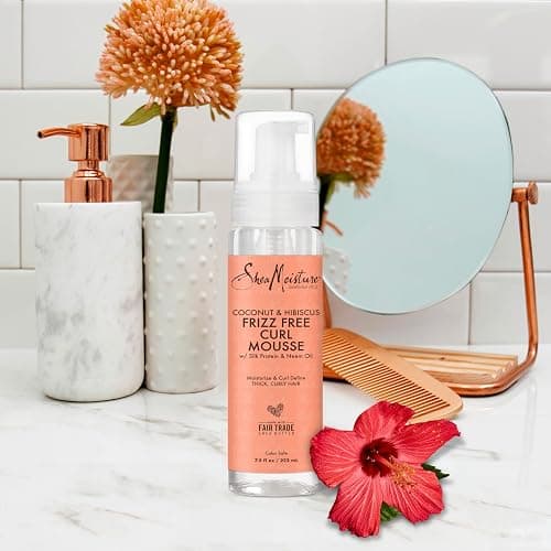 SheaMoisture Curl Mousse Coconut and Hibiscus for Frizz Control Styling Mousse with Shea Butter 7.5 oz - 7.5 Fl Oz (Pack of 1) thumbnail 3