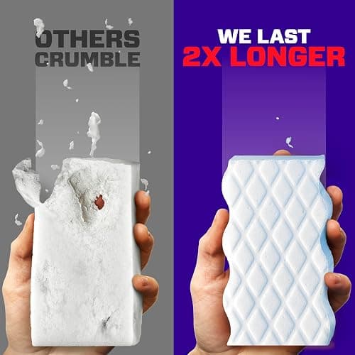 Mr. Clean Magic Eraser, All Purpose Cleaner, Cleaning Scrubber, Wall, Sneaker, Kitchen, Bathroom, Shower Cleaning Supplies, Melamine Pads, Whole Home Extra Durable, 12ct thumbnail 5
